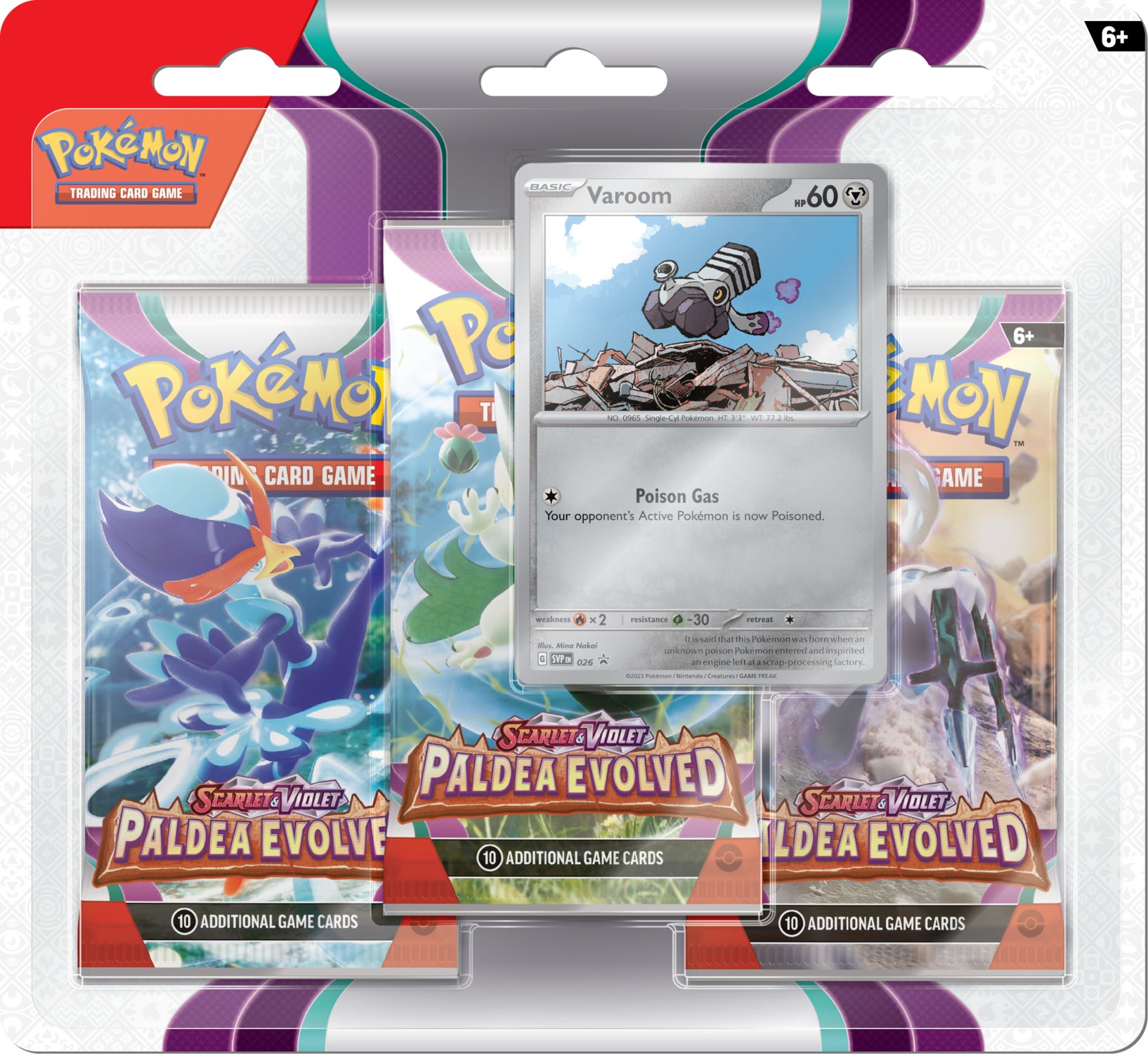 Pokemon: Paldea Evolved 3-Pack Blister