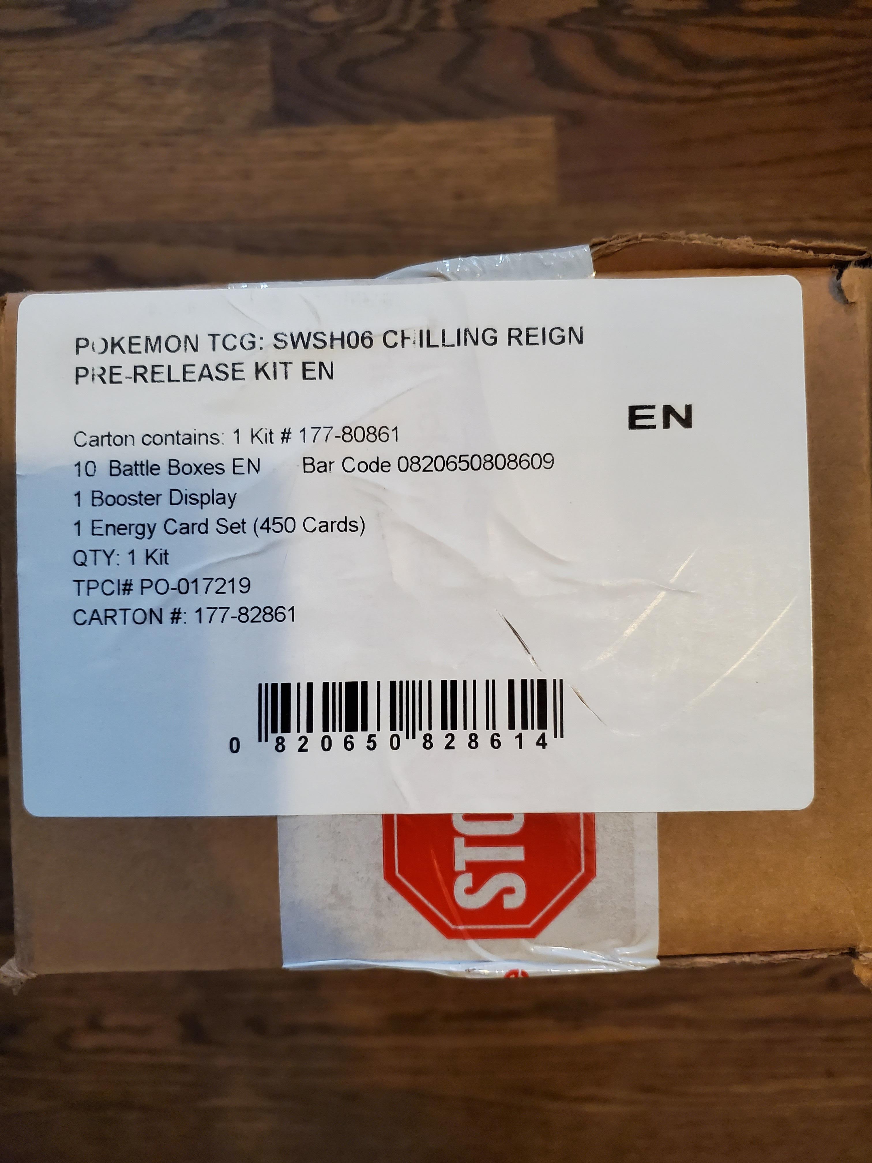 Pokemon: Chilling Reign Prerelease Kit