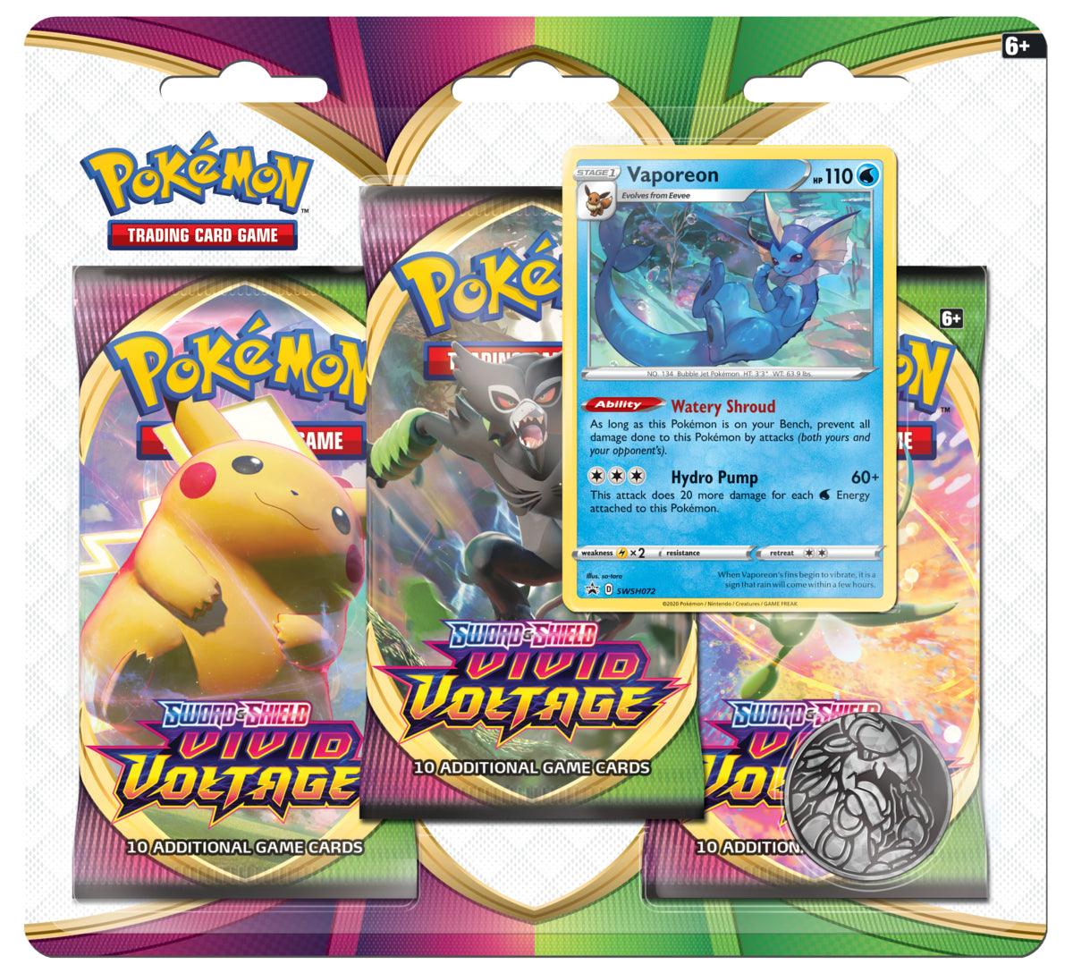 Vivid Voltage 3-Pack Blister - Josh's Cards
