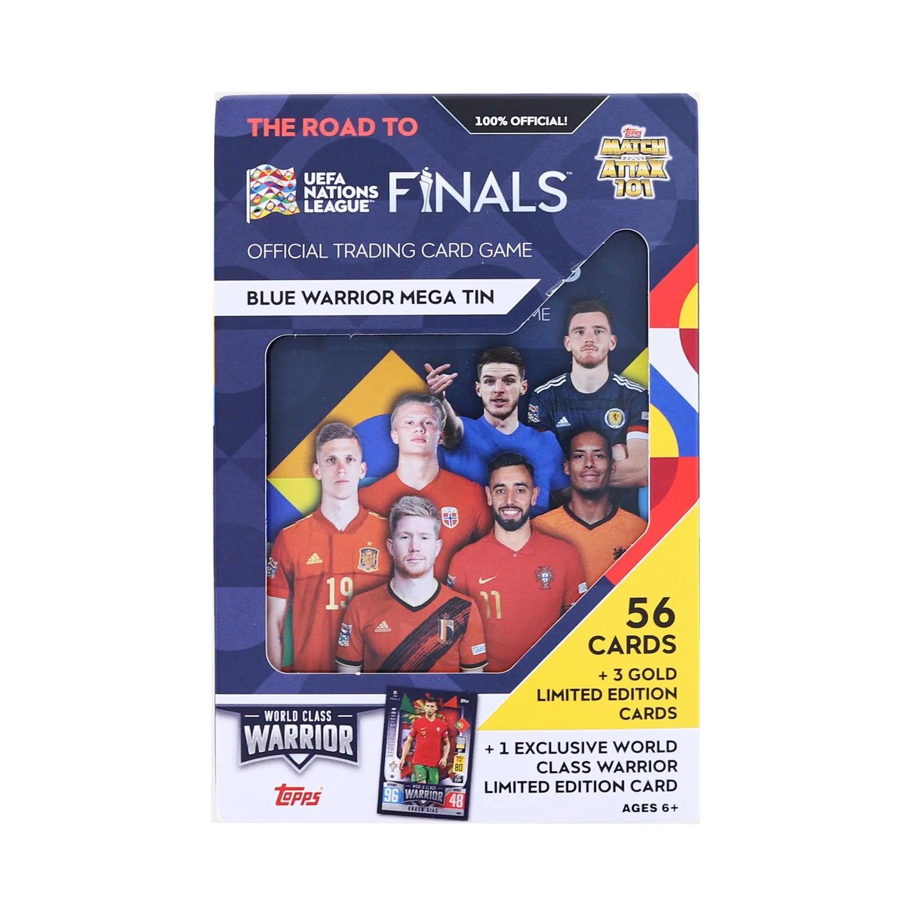 2022 Topps Match Attax 101 Blue Warrior Soccer Mega Tin