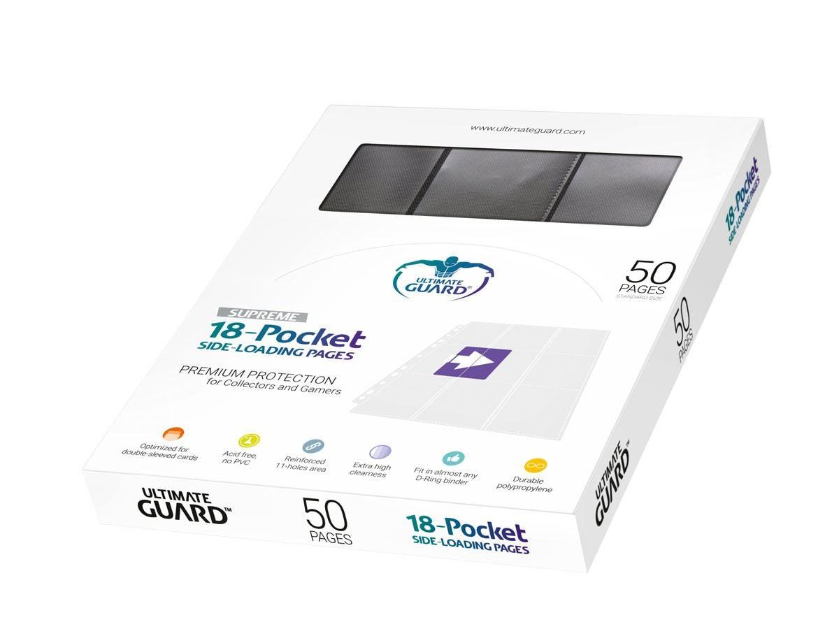 Ultimate Guard 18-Pocket Side Loading Standard Size Page 50-Count - Josh's Cards