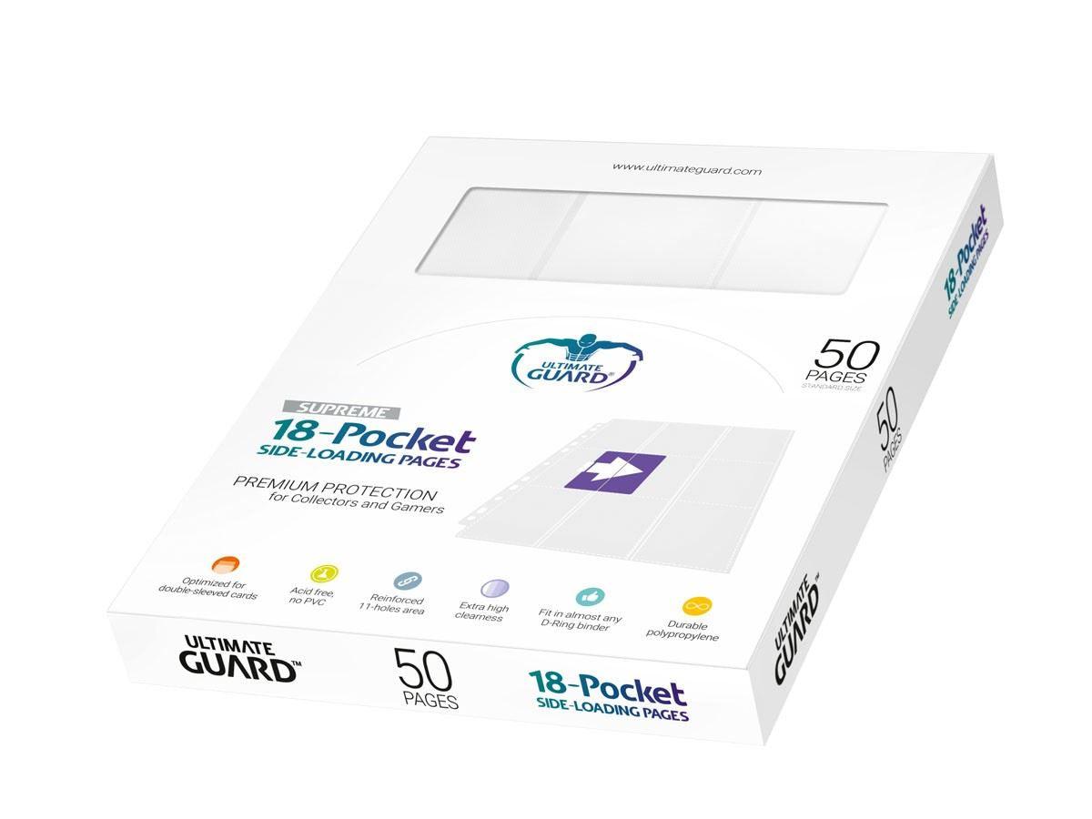 Ultimate Guard 18-Pocket Side Loading Standard Size Page 50-Count - Josh's Cards