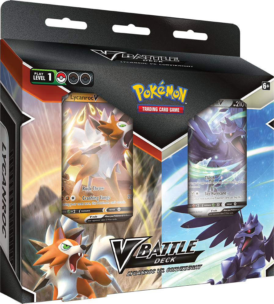 Pokemon: Lycanroc VS Corviknight V Battle Deck