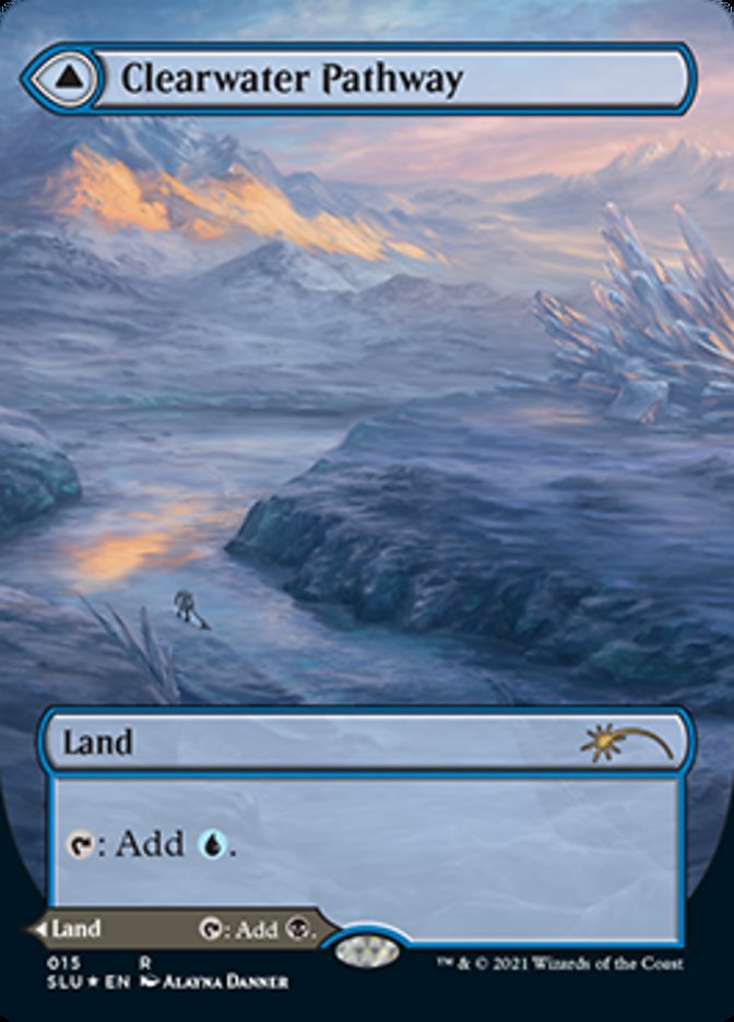 Clearwater Pathway // Murkwater Pathway (SLU-015) - Secret Lair: Ultimate Edition: (Showcase) (Borderless) Foil