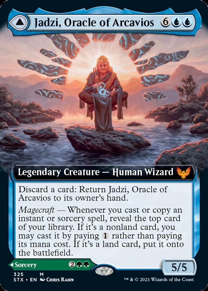 Jadzi, Oracle of Arcavios // Journey to the Oracle (STX-325) - Strixhaven: School of Mages: (Extended Art)