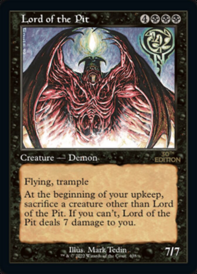 Lord of the Pit (Retro Frame) (30A-408) - 30th Anniversary Edition