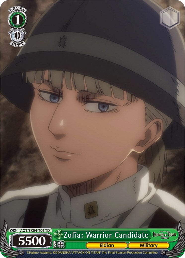 Zofia: Warrior Candidate (AOT/SX04-T06 TD) - Attack On Titan: Final Season