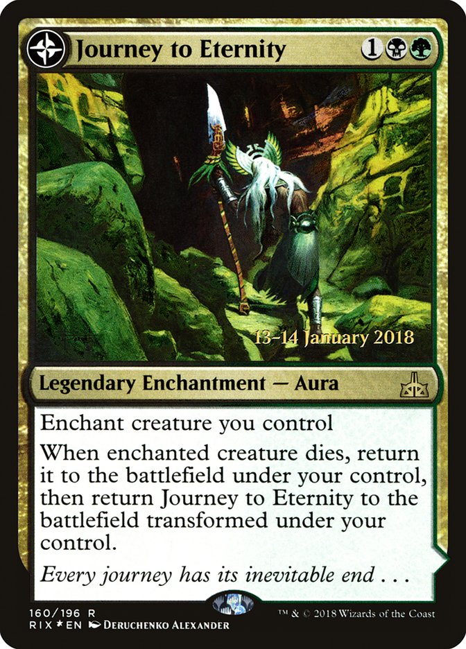 Journey to Eternity // Atzal, Cave of Eternity (PRE-160S) - Rivals of Ixalan Promos: (compasslanddfc) Foil