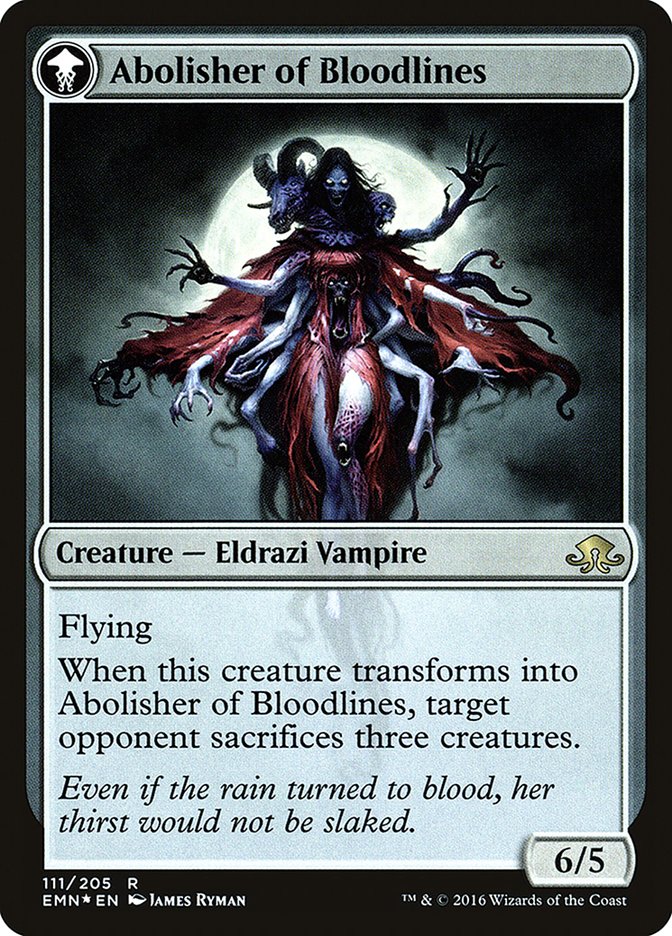 Voldaren Pariah // Abolisher of Bloodlines (PRE-111S) - Eldritch Moon Promos: (mooneldrazidfc) Foil