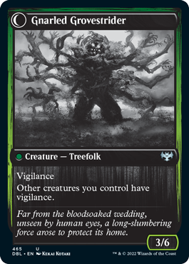 Dormant Grove // Gnarled Grovestrider (DBL-465) - Innistrad: Double Feature: (Double Faced Transform)