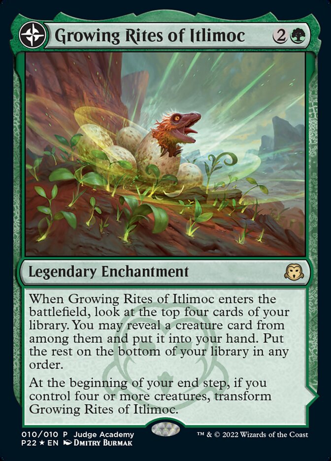 Growing Rites of Itlimoc // Itlimoc, Cradle of the Sun (JDG-010) - Judge Gift Cards 2022: (compasslanddfc) Foil