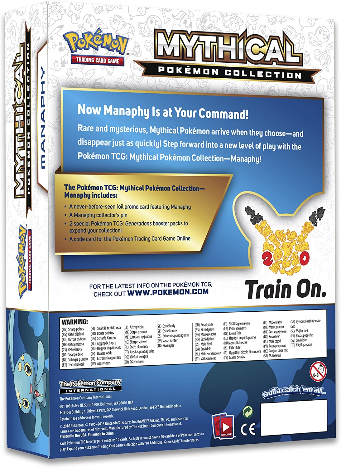 Generations - Mythical Pokemon Collection Case (Manaphy)