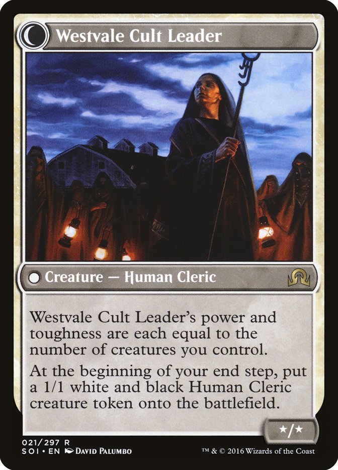 Hanweir Militia Captain // Westvale Cult Leader (SOI-021) - Shadows over Innistrad: (Double Faced Transform)