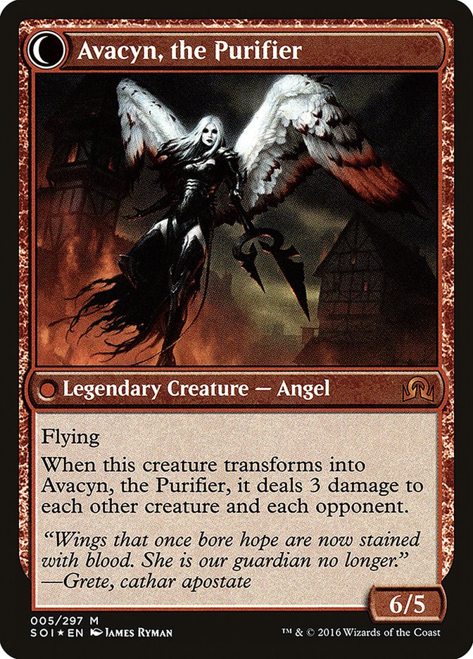 Archangel Avacyn // Avacyn, the Purifier (PRE-05S) - Shadows over Innistrad Promos: (Double Faced Transform) Foil