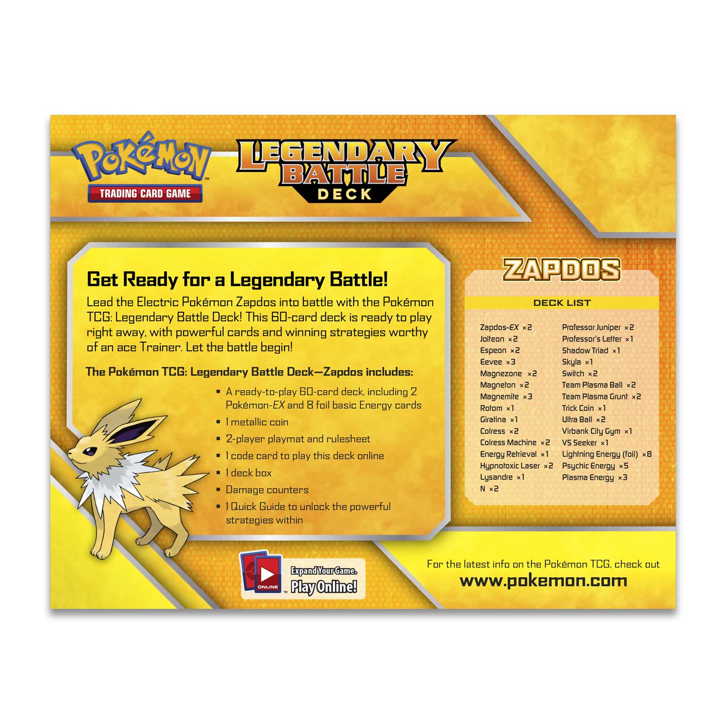 XY: Steam Siege - Legendary Battle Deck (Zapdos)