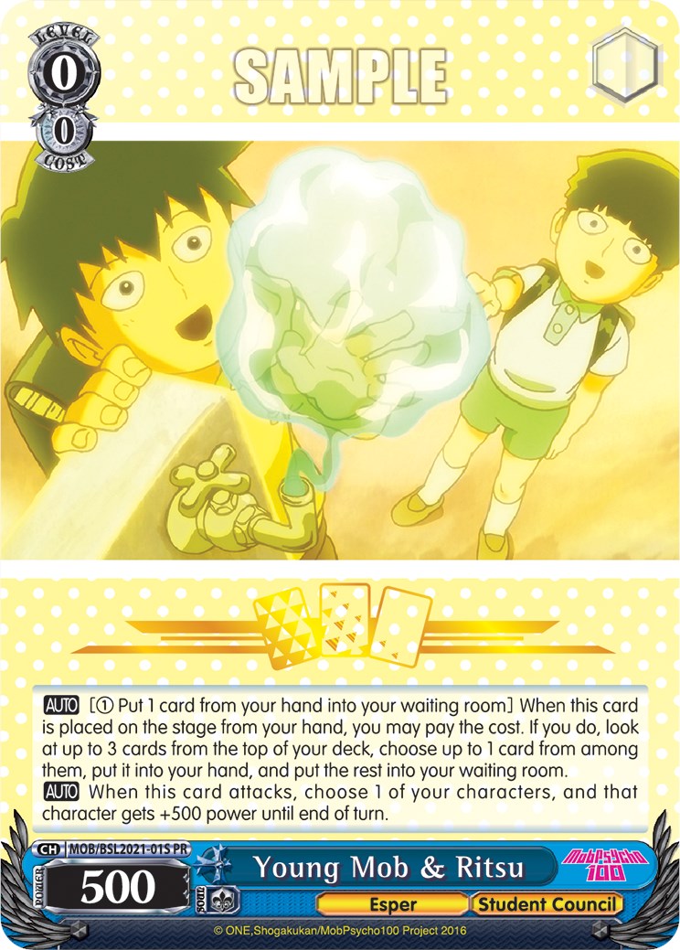 Young Mob & Ritsu (Winner) (MOB/BSL2021-01S PR) - Bushiroad Event Cards