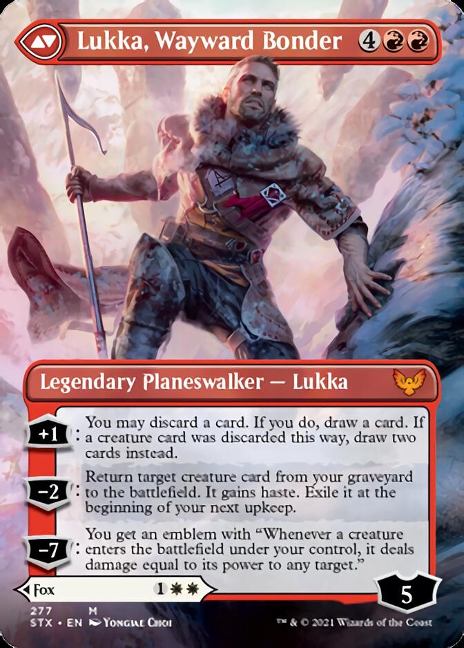 Mila, Crafty Companion // Lukka, Wayward Bonder (STX-277) - Strixhaven: School of Mages (Borderless)