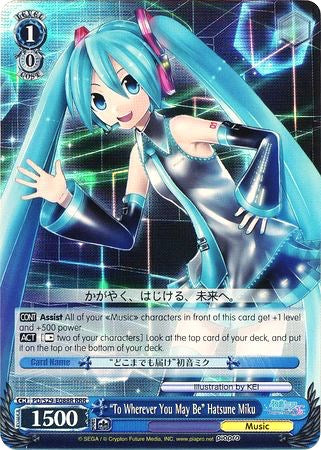 "To Wherever You May Be" Hatsune Miku (RRR) (PD/S29-E088R RRR) - Hatsune Miku: Project DIVA F 2nd