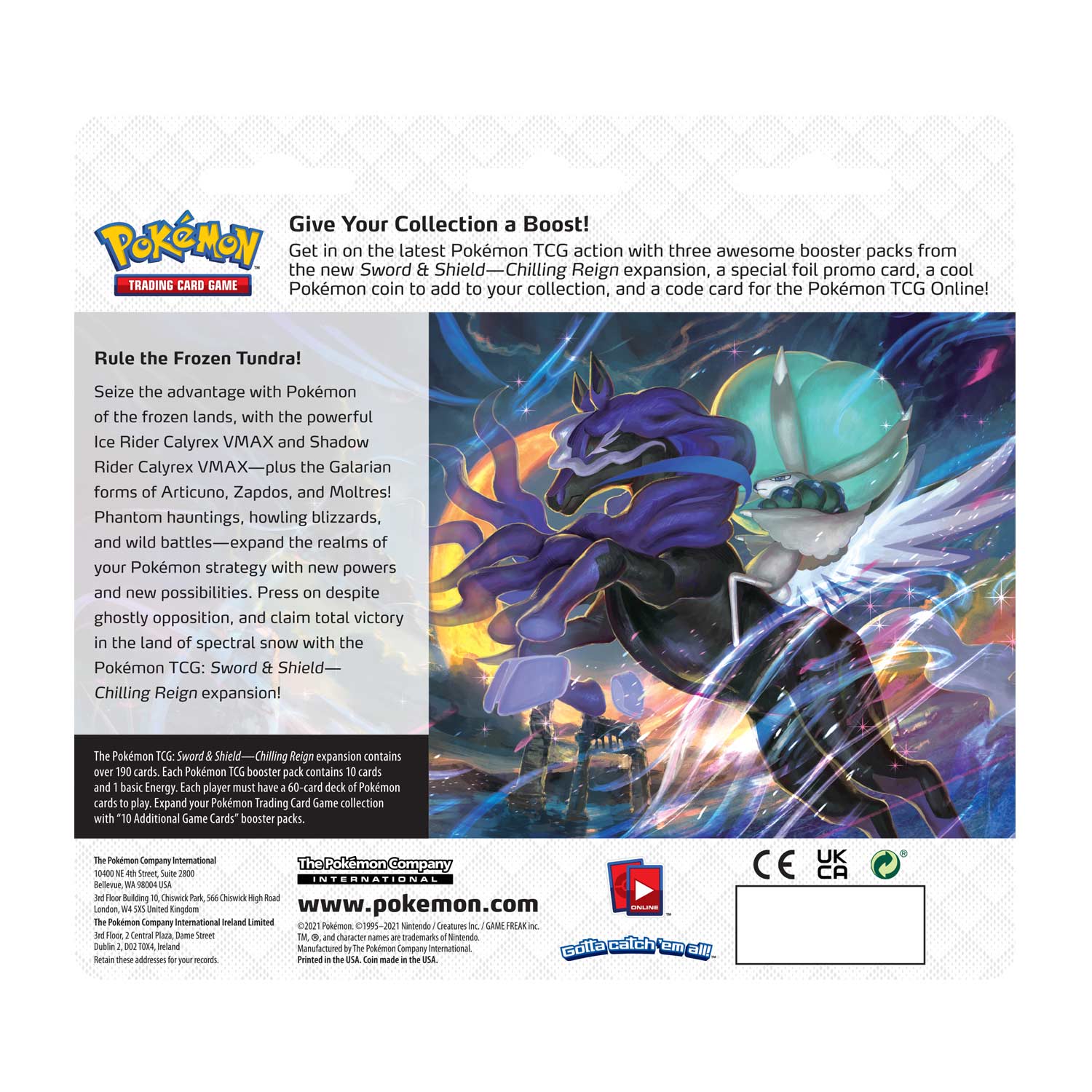 Sword & Shield: Chilling Reign - 3-Pack Blister (Snorlax)