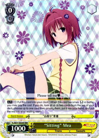 "Sitting" Mea (RRR) (TL/W37-E004R RRR) - To Loveru Darkness 2nd