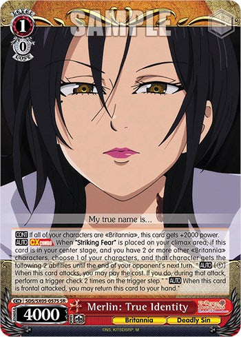 Merlin: True Identity (SR) (SDS/SX05-057S SR) - The Seven Deadly Sins: Revival of The Commandments