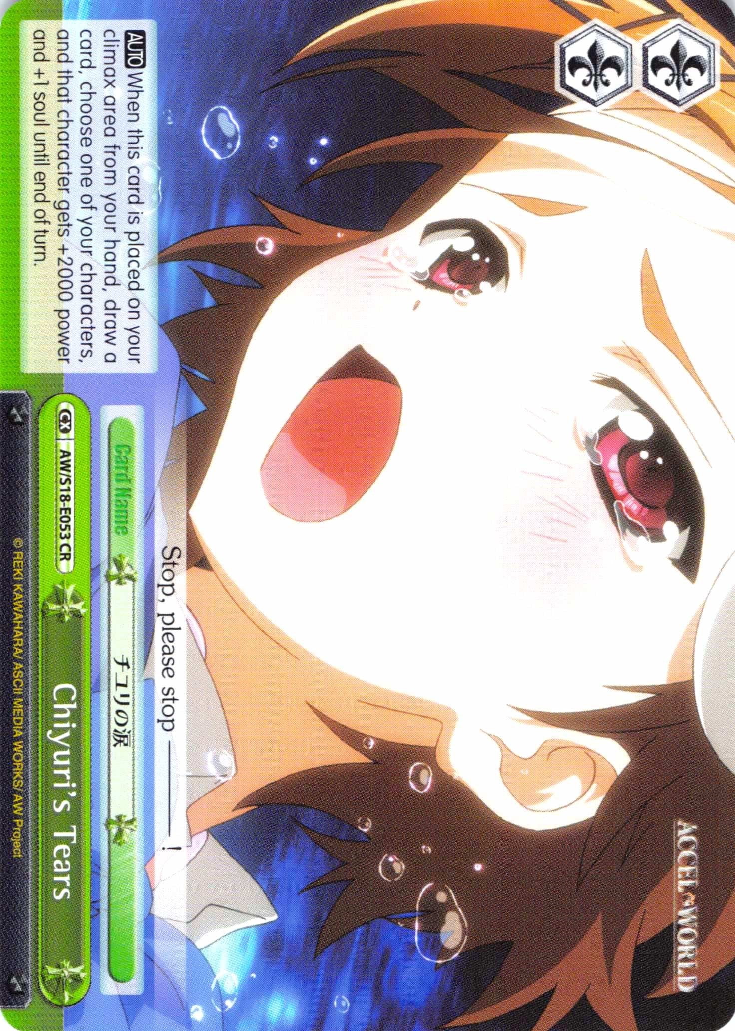 Chiyuri's Tears (AW/S18-E053 CR) - Accel World