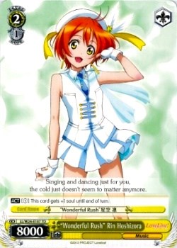 "Wonderful Rush" Rin Hoshizora (LL/W24-E107 TD) - Love Live!