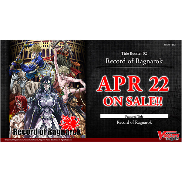 record of ragnarok booster box Cardfight Vanguard TCG overDress Record of Ragnarok Title Booster Disp –  Saga Concepts main image 0