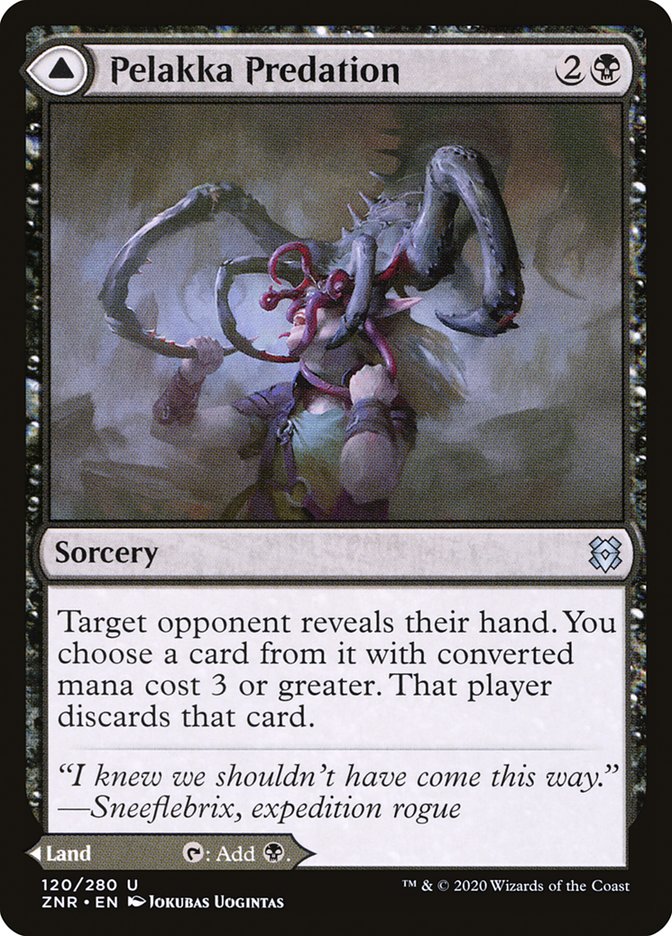 Pelakka Predation // Pelakka Caverns (ZNR-120) - Zendikar Rising