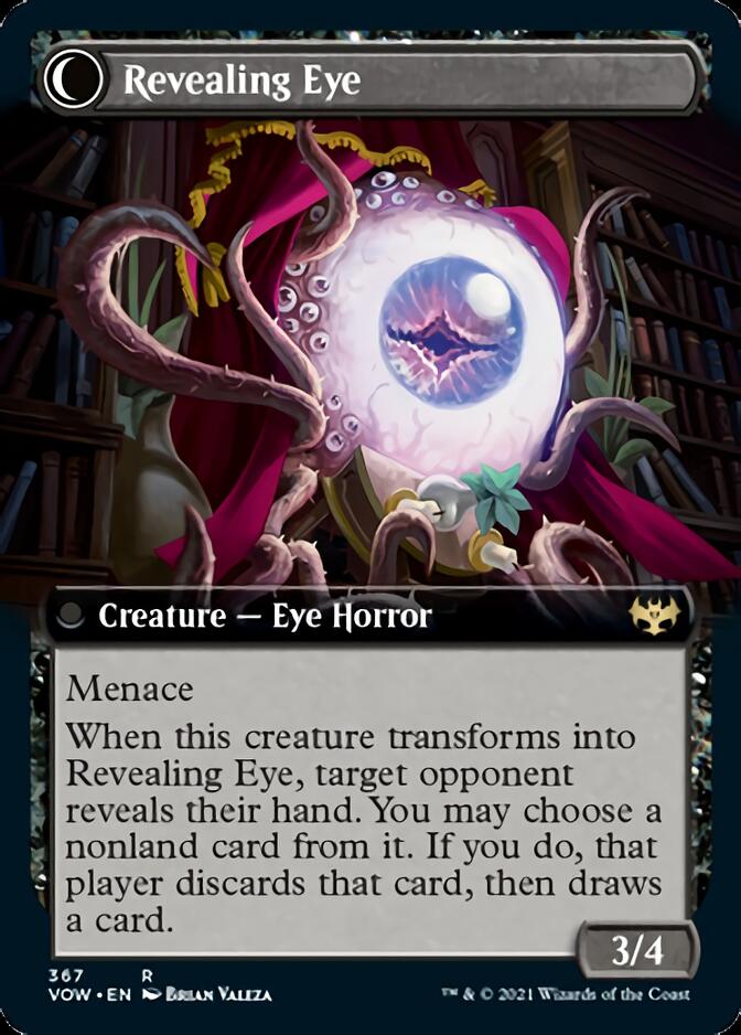 Concealing Curtains // Revealing Eye (VOW-367) - Innistrad: Crimson Vow: (Extended Art, Double Faced Transform)