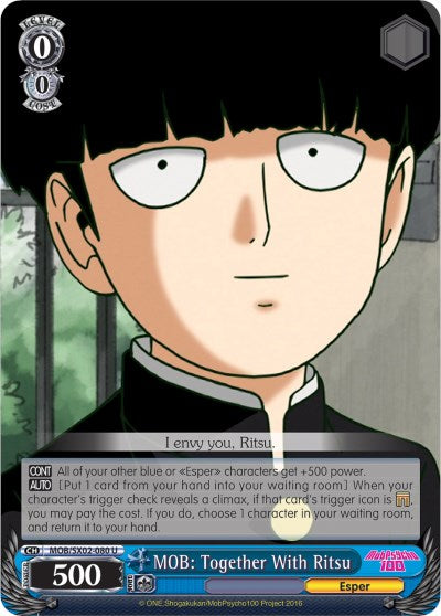 MOB: Together With Ritsu (MOB/SX02-080 U) - Mob Psycho 100