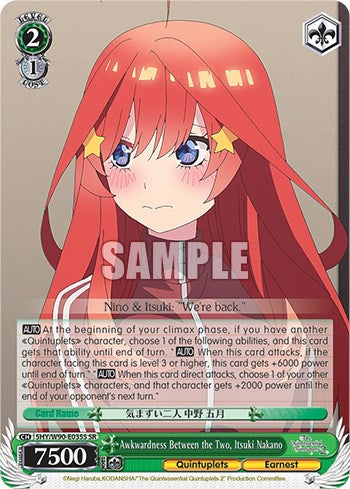 Awkwardness Between the Two, Itsuki Nakano (SR) (5HY/W90-E035S SR) - The Quintessential Quintuplets 2