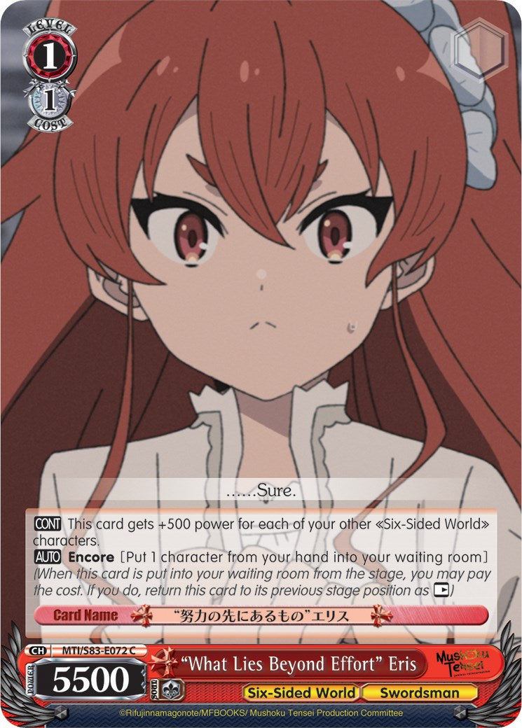 "What Lies Beyond Effort" Eris (MTI/S83-E072 C) - Mushoku Tensei: Jobless Reincarnation