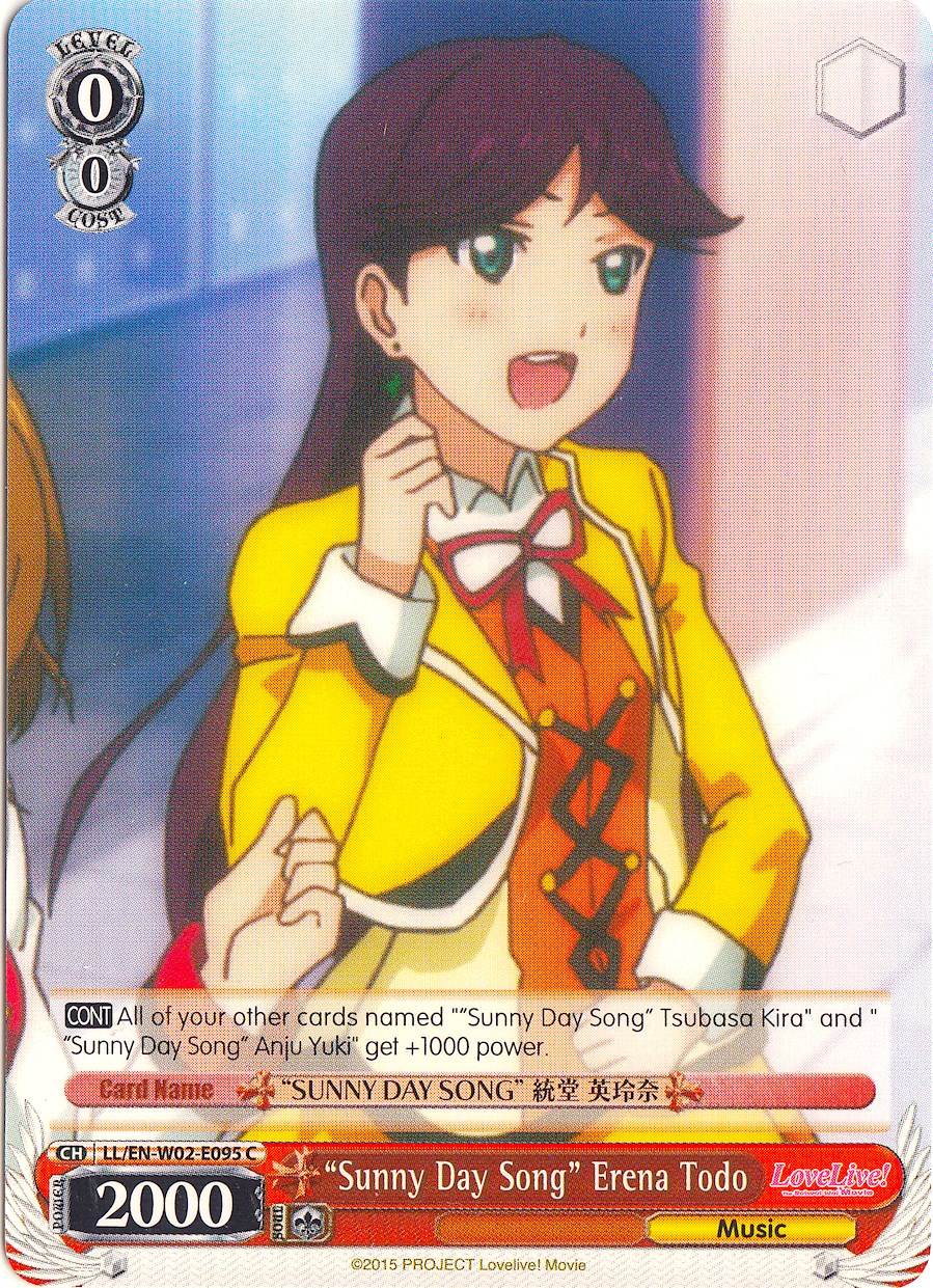 "Sunny Day Song" Erena Todo (LL/EN-W02-E095 C) - Love Live! DX Vol.2