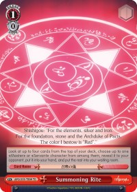 Summoning Rite (APO/S53-TE09 TD) - Fate/Apocrypha