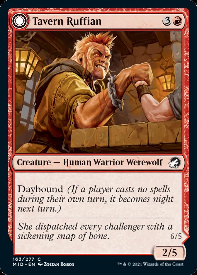 Tavern Ruffian // Tavern Smasher (MID-163) - Innistrad: Midnight Hunt: (Double Faced Transform)