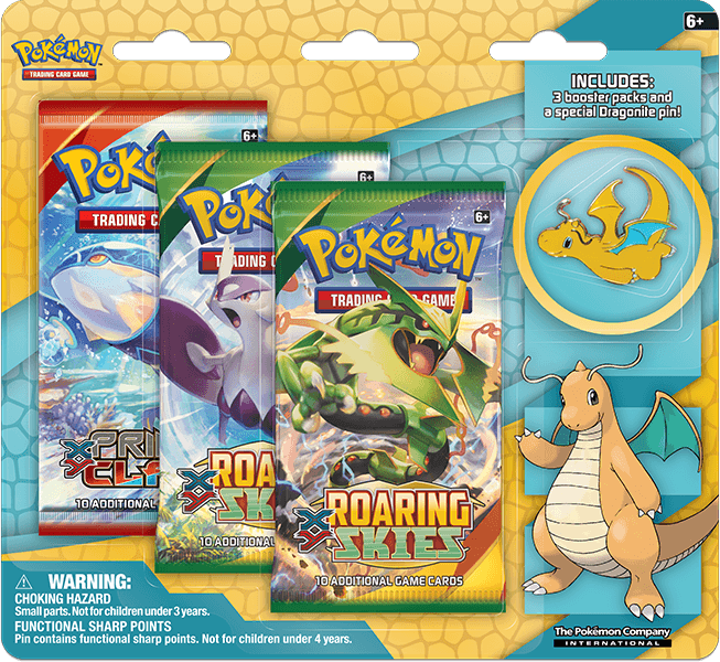 XY: Roaring Skies - Collector's Pin 3-Pack Blister (Dragonite) XY: Roaring Skies - Collector's Pin 3-Pack Blister (Dragonite)
