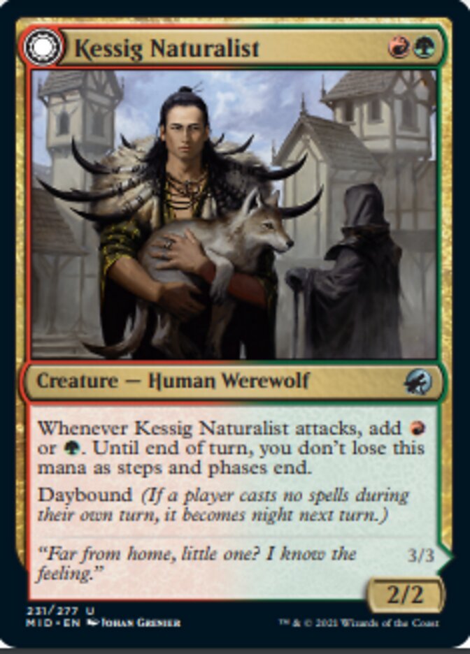 Kessig Naturalist // Lord of the Ulvenwald (MID-231) - Innistrad: Midnight Hunt: (Double Faced Transform)