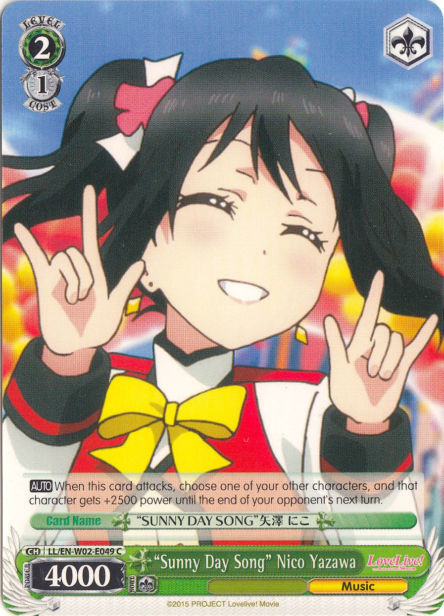 "Sunny Day Song" Nico Yazawa (LL/EN-W02-E049 C) - Love Live! DX Vol.2