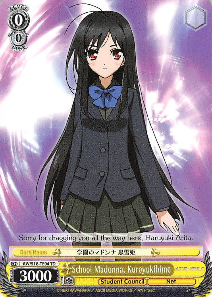 School Madonna, Kuroyukihime (AW/S18-TE04 TD) - Accel World