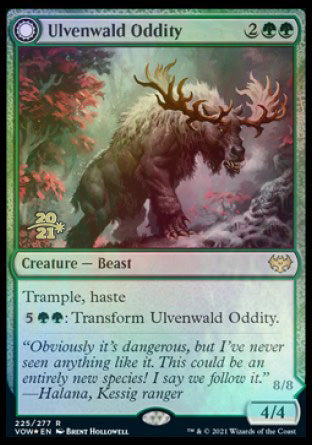Ulvenwald Oddity // Ulvenwald Behemoth (PRE-225S) - Innistrad: Crimson Vow Promos: (Double Faced Transform) Foil