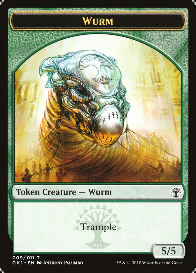 Wurm // Saproling (GR1-009) - GRN Guild Kit Tokens