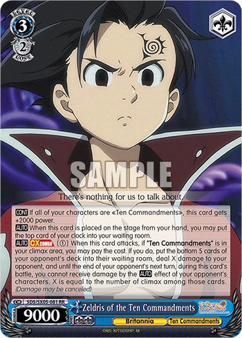 Zeldris of the Ten Commandments (SDS/SX05-081 RR) - The Seven Deadly Sins: Revival of The Commandments