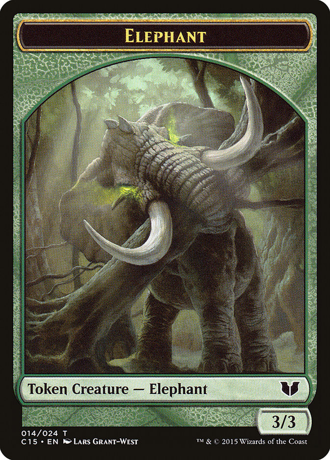 Elephant (C15-14 // 16) - Commander 2015 Tokens
