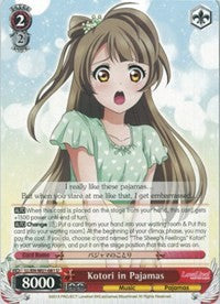 Kotori in Pajamas (LL/EN-W01-081 U) - Love Live! DX