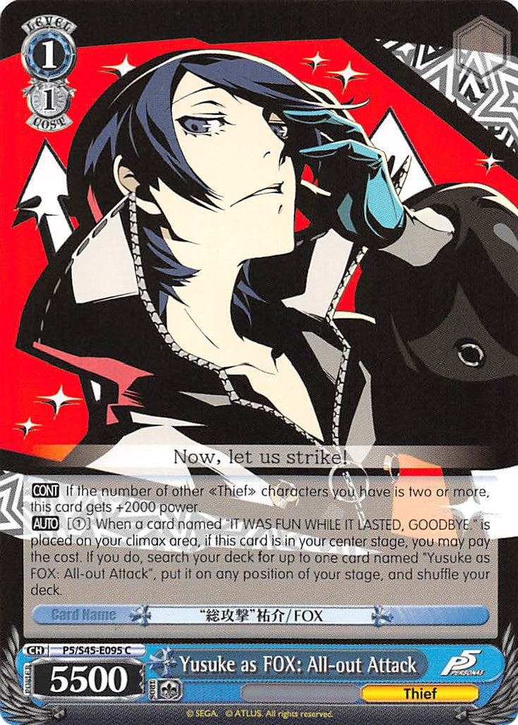 Yusuke as FOX: All-out Attack (P5/S45-E095 C) - Persona 5