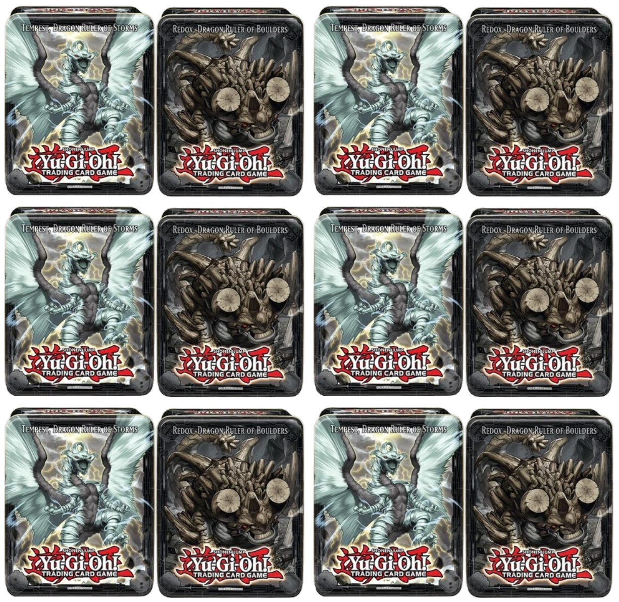 Collector's Tin Display (Redox, Dragon Ruler of Boulders & Tempest, Dragon Ruler of Storms)