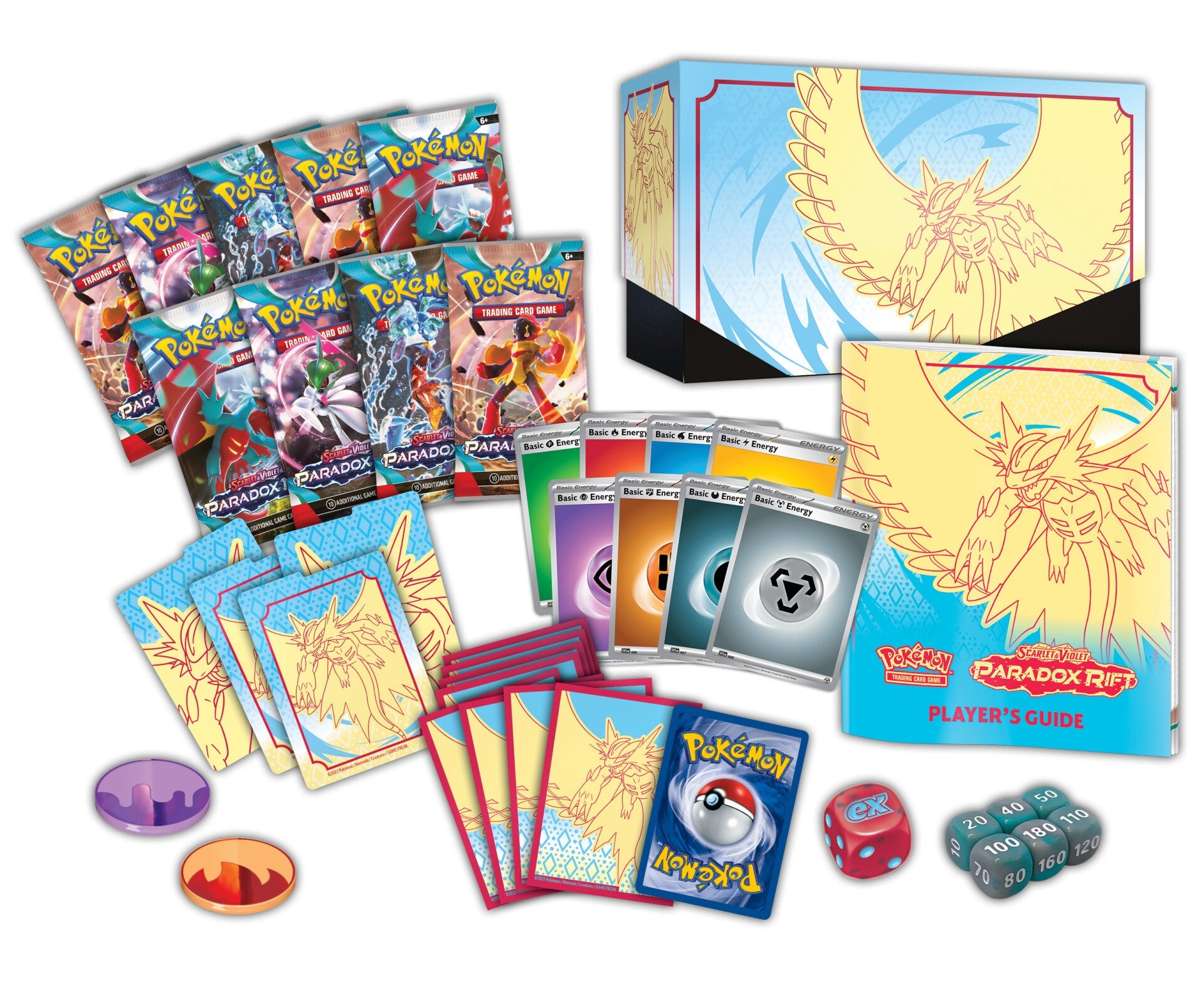 Pokemon: Paradox Rift - Elite Trainer Box (Roaring Moon) (Scratch & Dent)