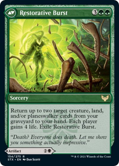 Pestilent Cauldron // Restorative Burst (PRE-154S) - Strixhaven: School of Mages Promos Foil