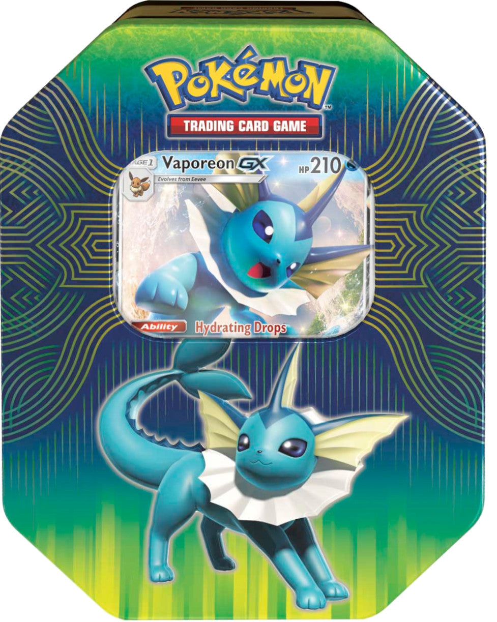 Elemental Power Collector's Tin (Vaporeon GX) Elemental Power Collector's Tin (Vaporeon GX)